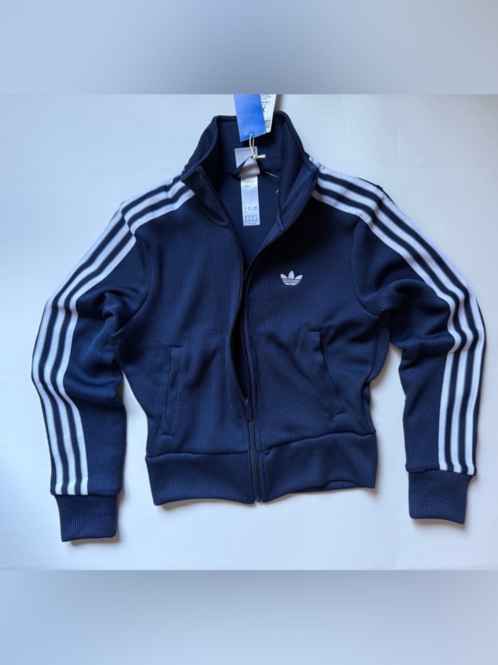 Adidas Originals [XS] Firebird Knit Track Jacket Navy JY2614 - Picture 11 of 14